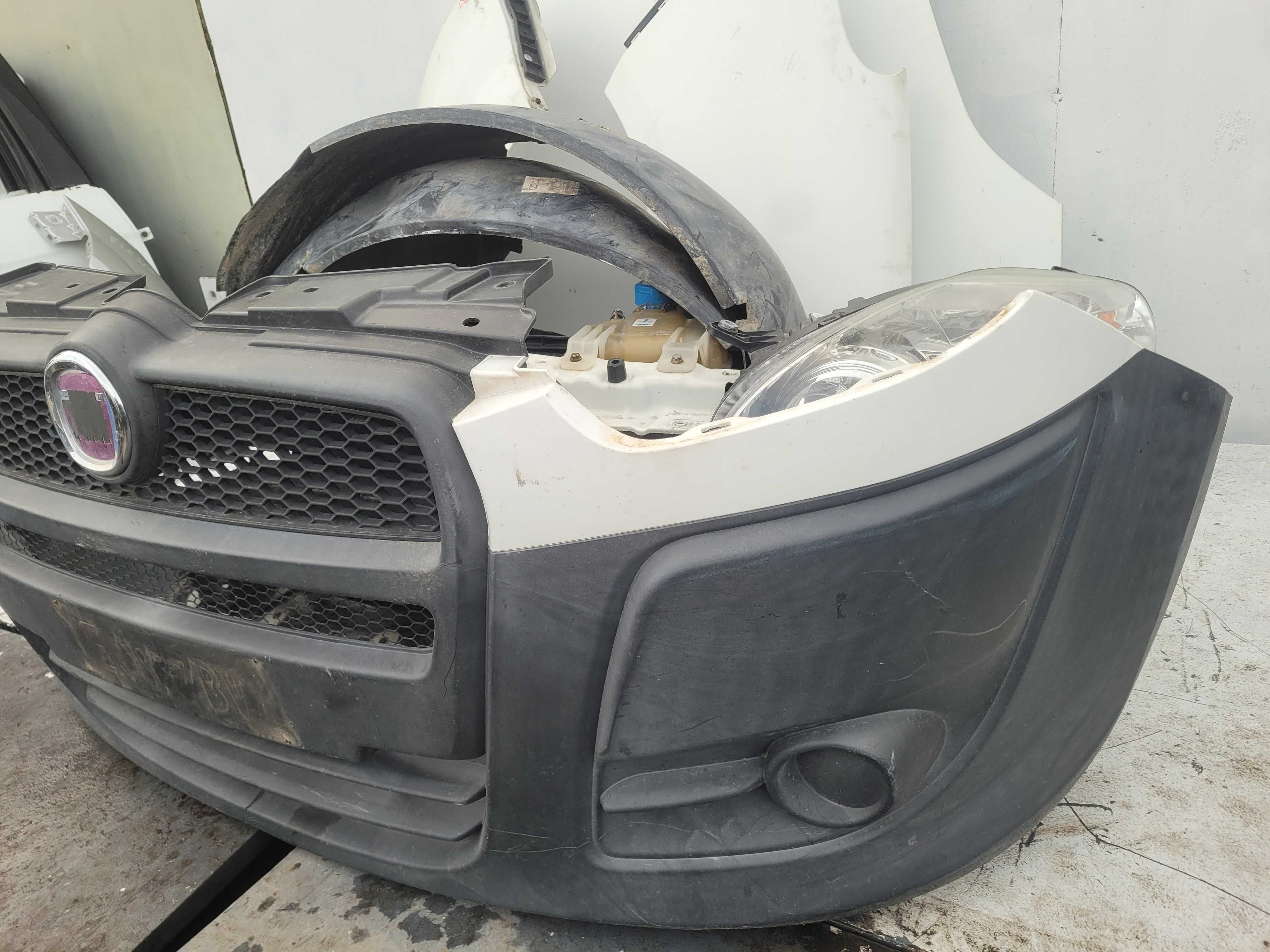 fiat doblo II zderzak maska chlodnica lampa 11-15r