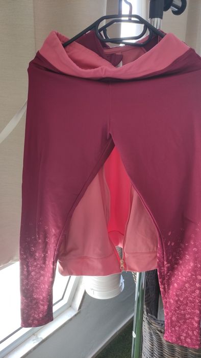 Conjunto de leggings e casaco desportivo para crianças 14/15 anos