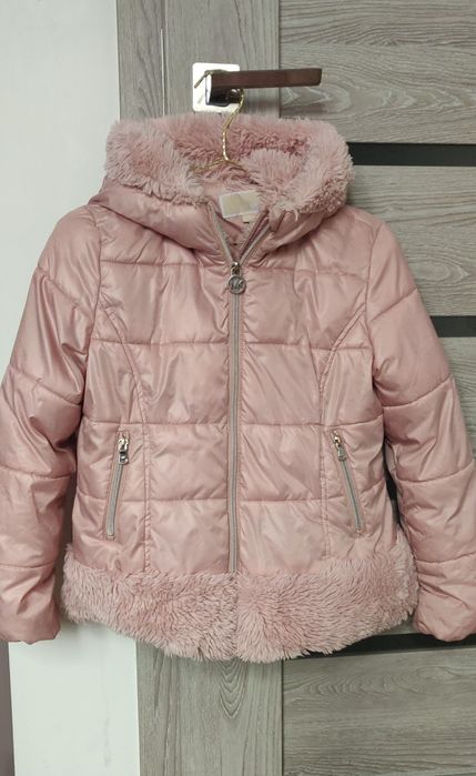 Kurtka dziewczęca zimowa Michael Kors różowa rozm. 7/8
