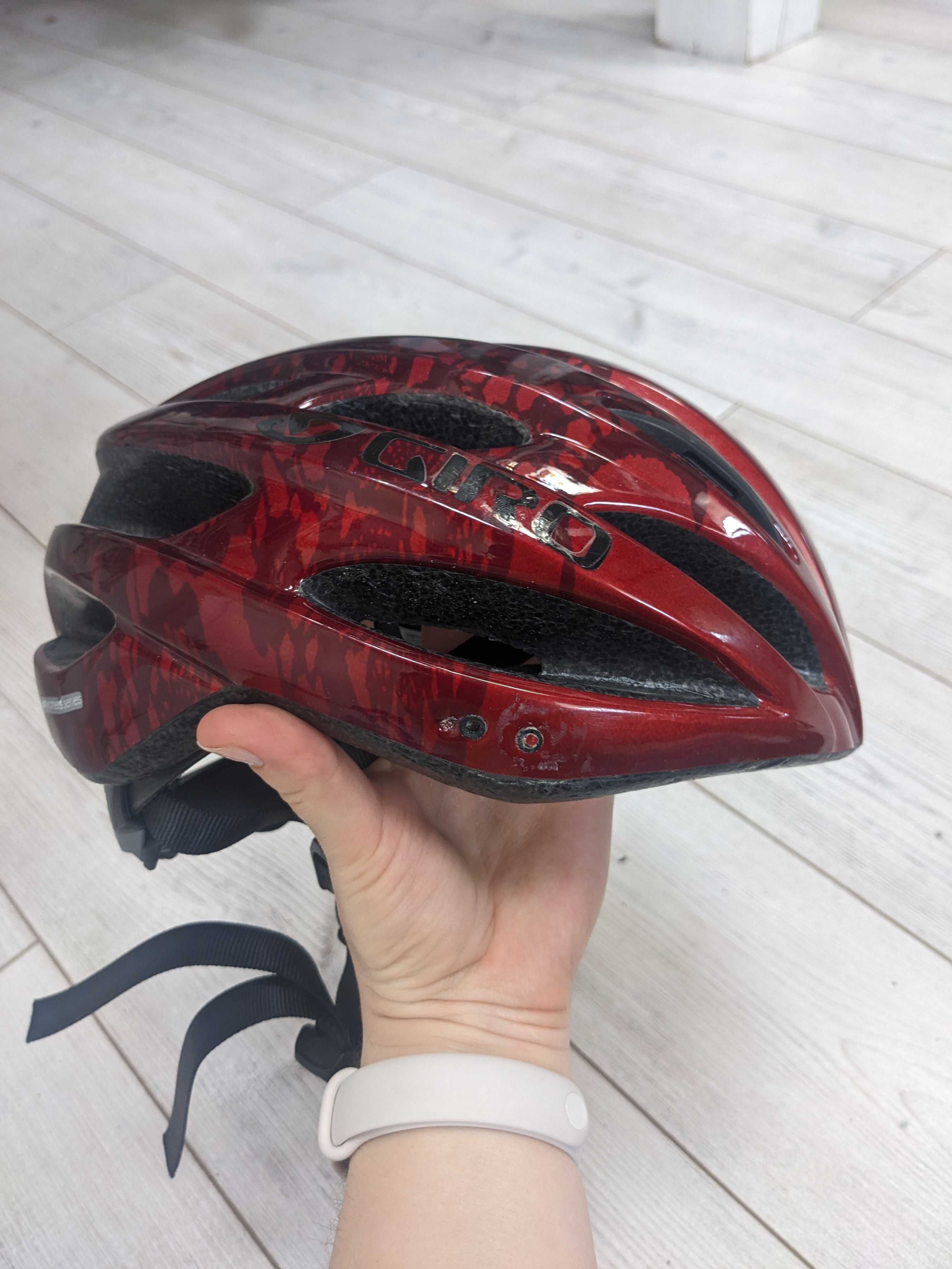 Kask rowerowy damski czerwony