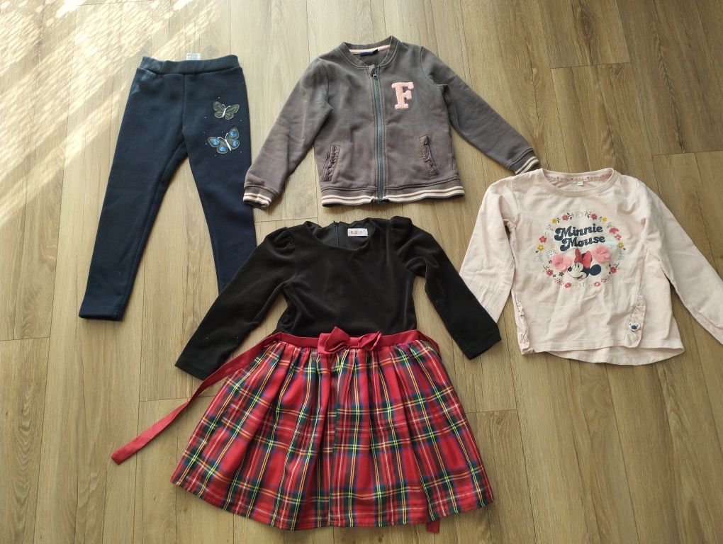 Ubrania dziecięce dla dziewczynki rozmiar 116-122