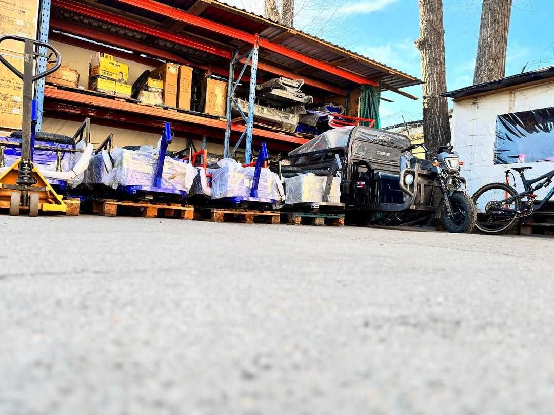 Вантажний грузовой електро скутер Crosser Cargo 16 MAX трьохколісний