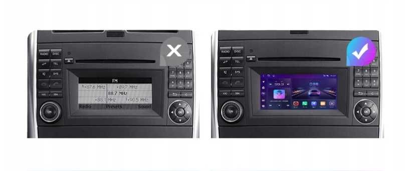 Uniwersalne Radio samochodowe Android M200 Benz B200 Class Sprinter 7"