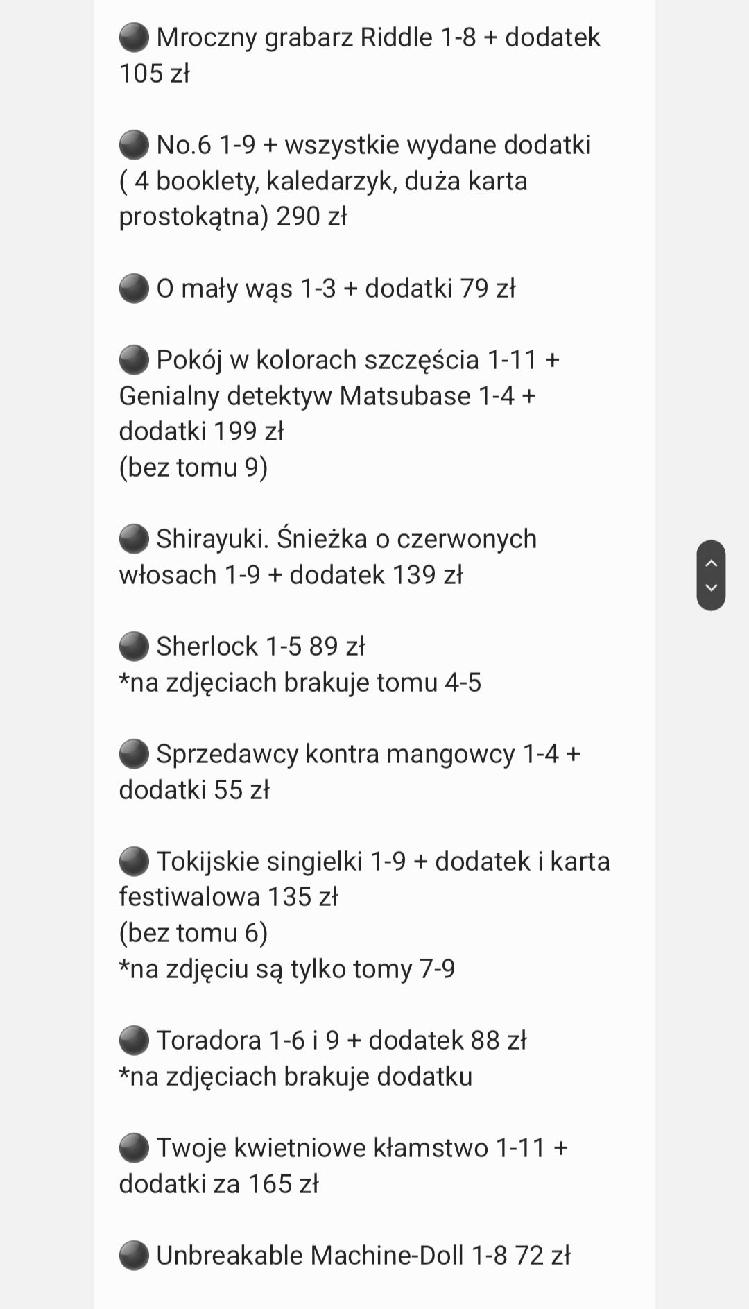 Mangi + dodatki od 8 zł za tom