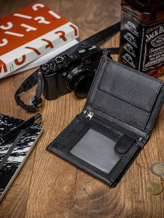 Skórzany Portfel Męski Z Ochroną Kart Rfid Protect