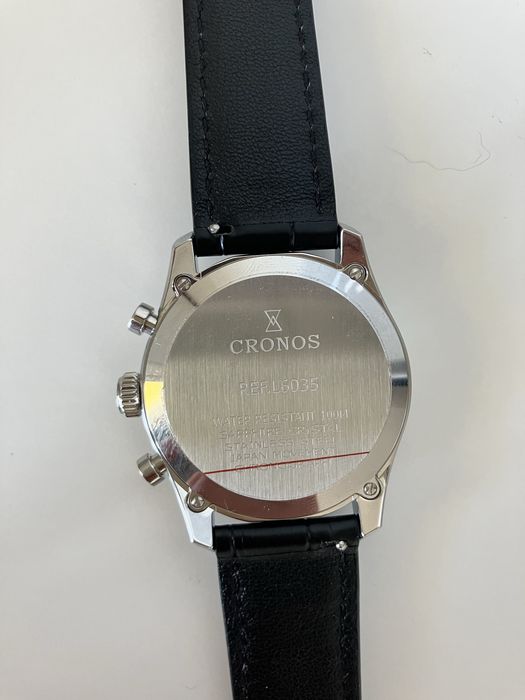 Zegarek Cronos Chronograf 38.5mm panda szafir Miyota 6S20 100m