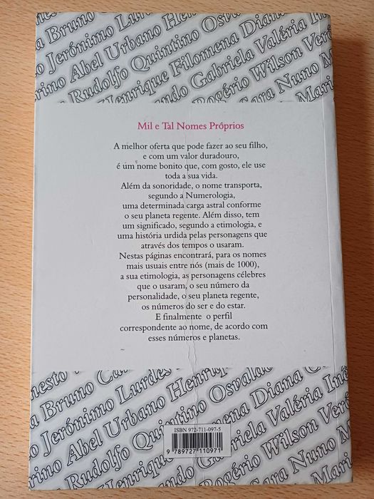 Livro: Mil e tal nomes próprios