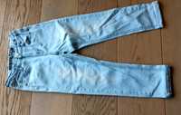 spodnie jeansowe z wysokim stanem dla dziewczynki 6 lat 116 DENIM&CO