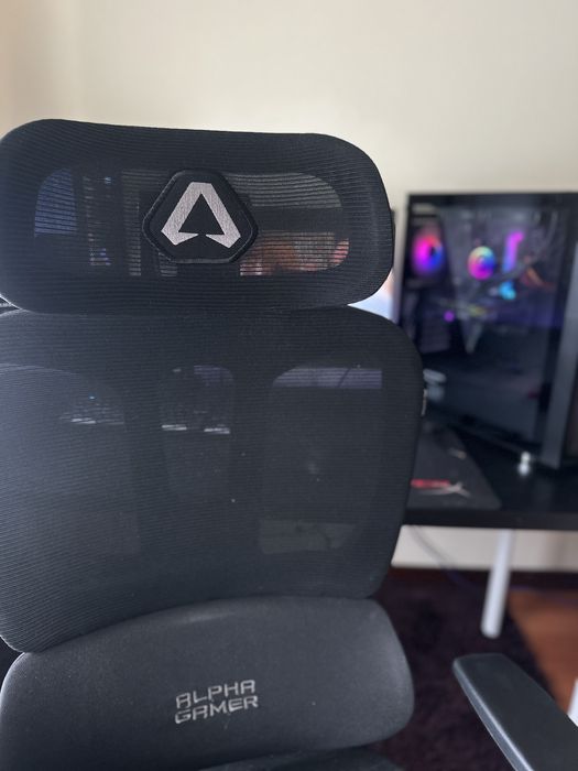 Cadeira de Escritório Ergonómica Alpha Gamer Luna V2 Preta