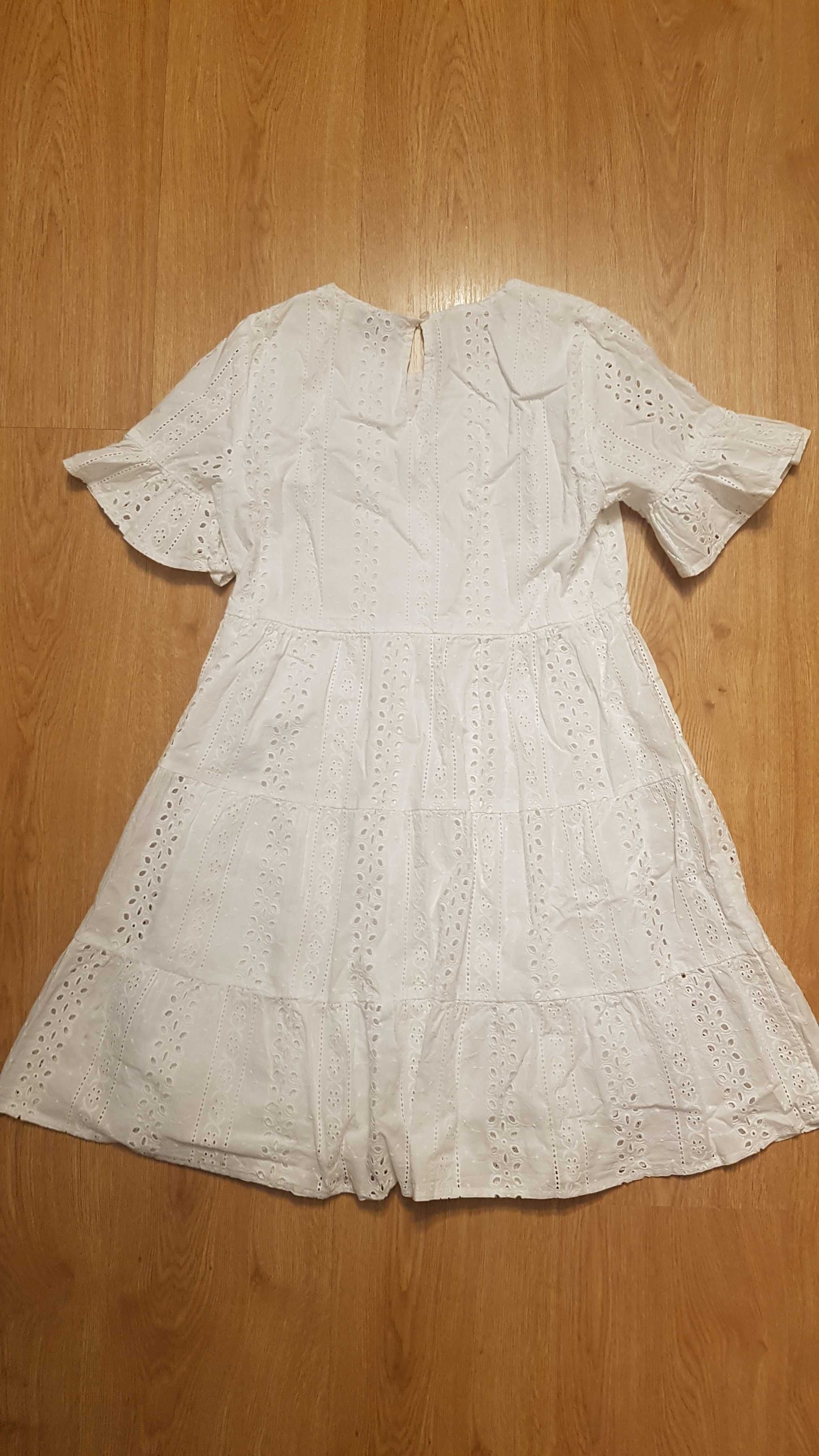 Sukienka koronkowa biała sesja wieczór panieński boho