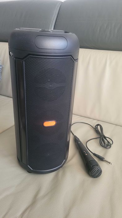 Głośnik bluetooth z podświetleniem LED + mikrofon do karaoke
