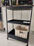 Nissafors: Carrinho preto do Ikea | 50.5x30x83cm