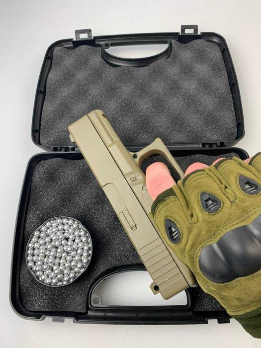 Металевий пістолет Глок дитячий Glock на пульках 6мм іграшковий