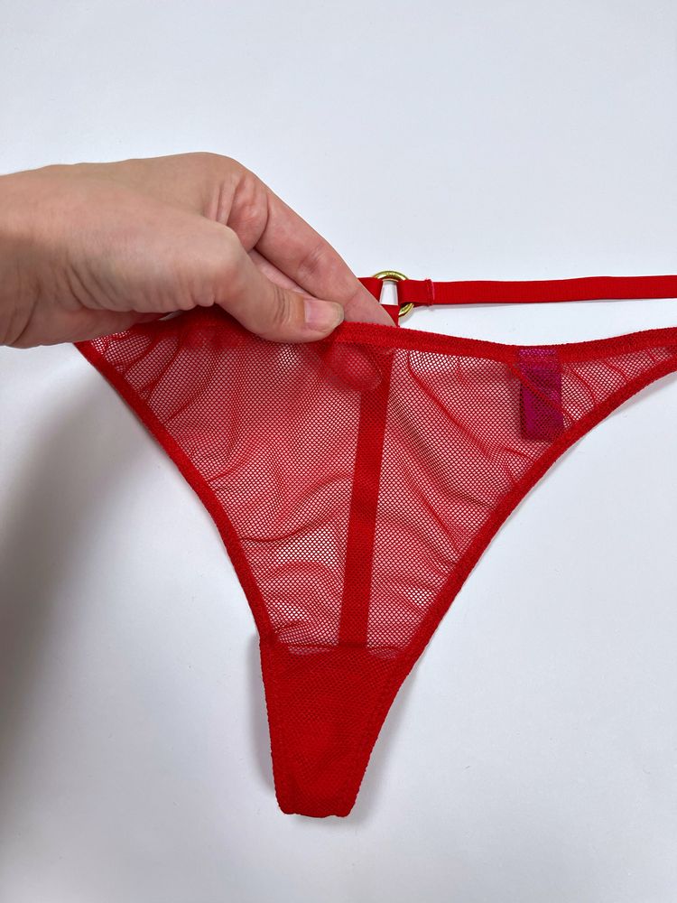 Червоні сітчасті труси стрінги XL Agent Provocateur оригінал