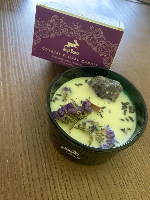 Velas aromaticas com cristal