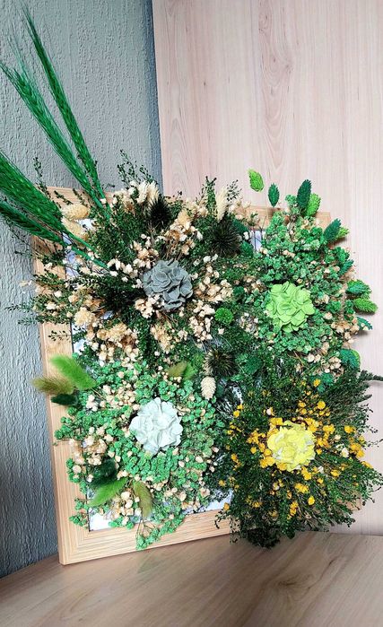 Obraz 3D z suszonych kwiatów