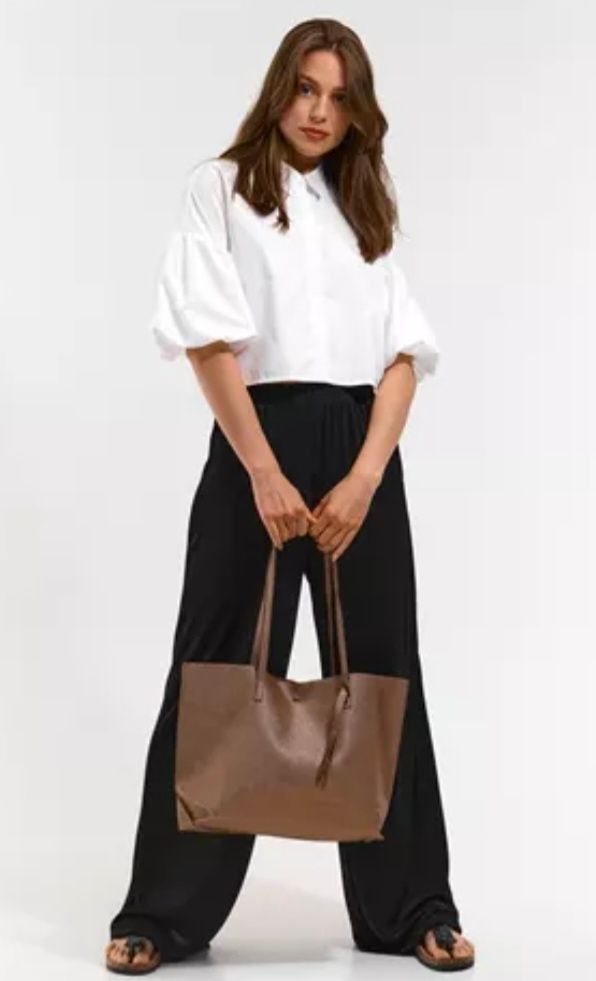 Torba Shopper wakacyjna, matowa, szara