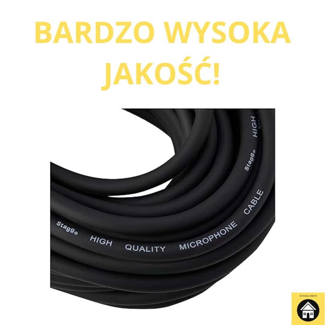 Kabel XLR do Mikrofonu mikrofonowy 1m 5m 10m 15m 20m SUPER JAKOŚĆ!