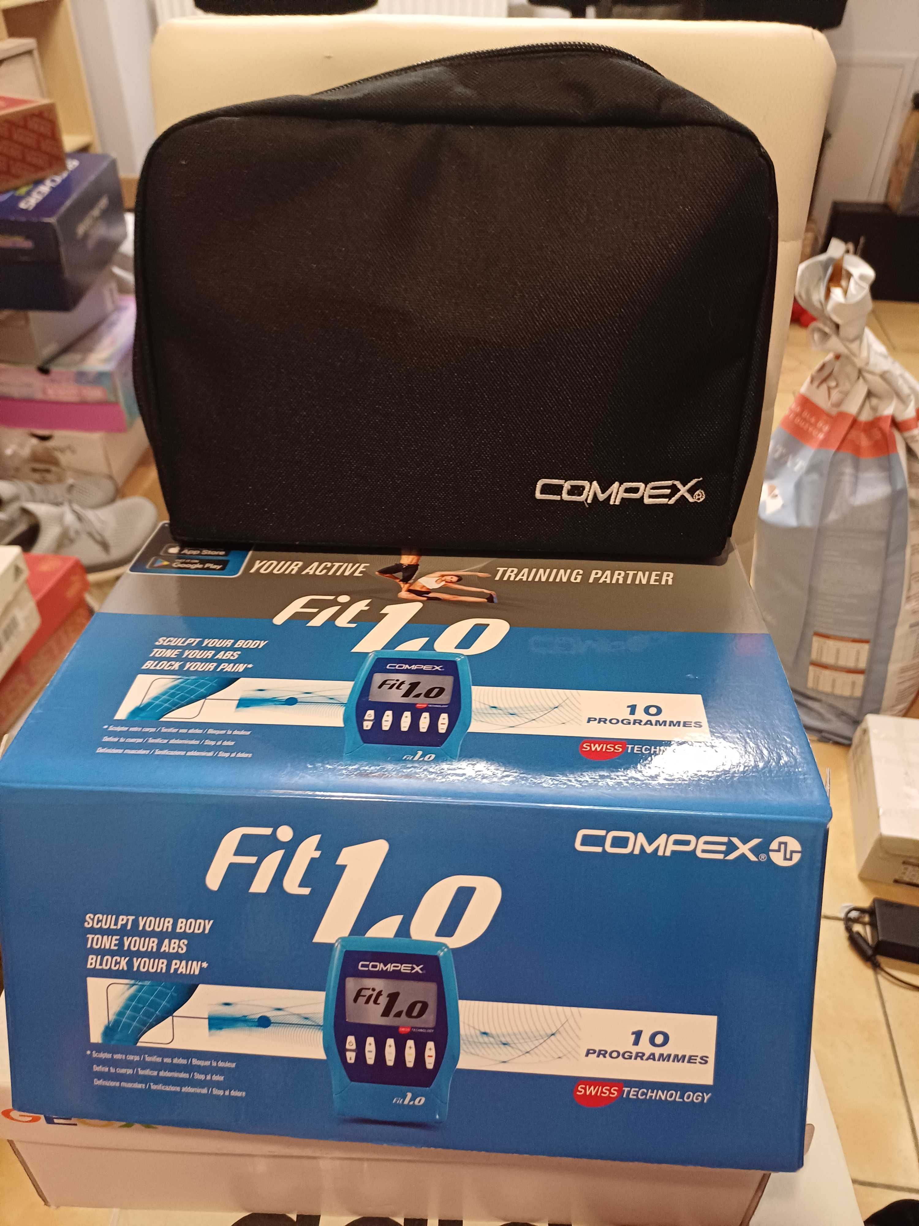 Compex Stymulator mięśni unisex Fit 1.0 stymulator mięśni, błękit .