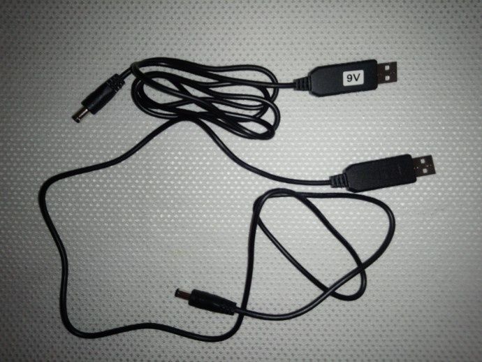 USB DC 5B, 9В, 12А  Підвищуючий Модуль перетворювач 2,1х5,5 мм Штекерн