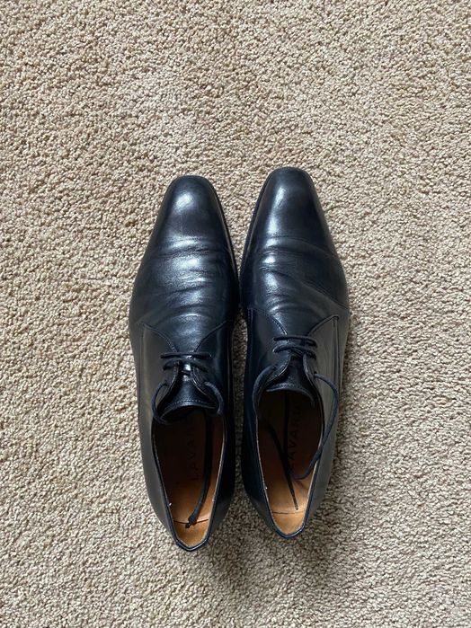 Buty eleganckie półbuty Lavard czarne 42