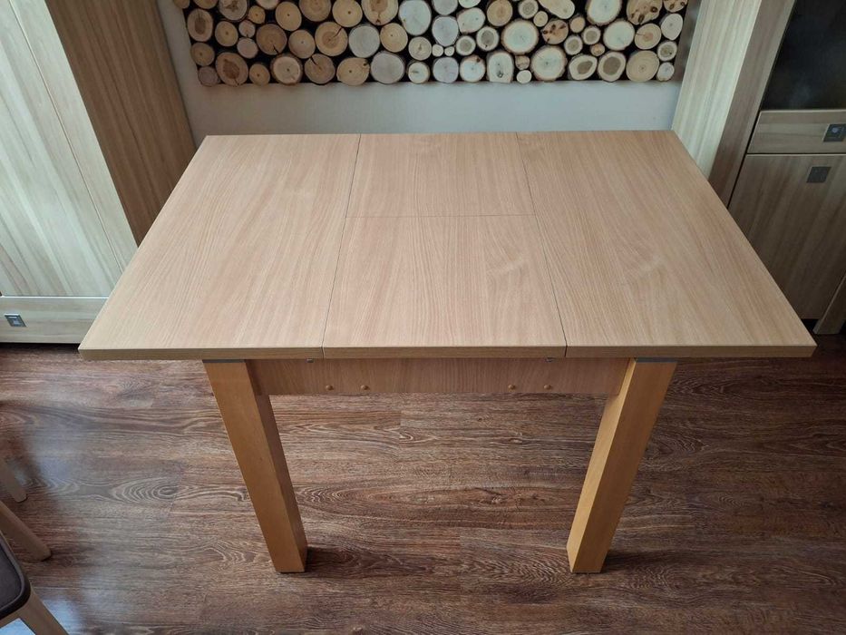 Stół rozkładany kwadratowy 80cm