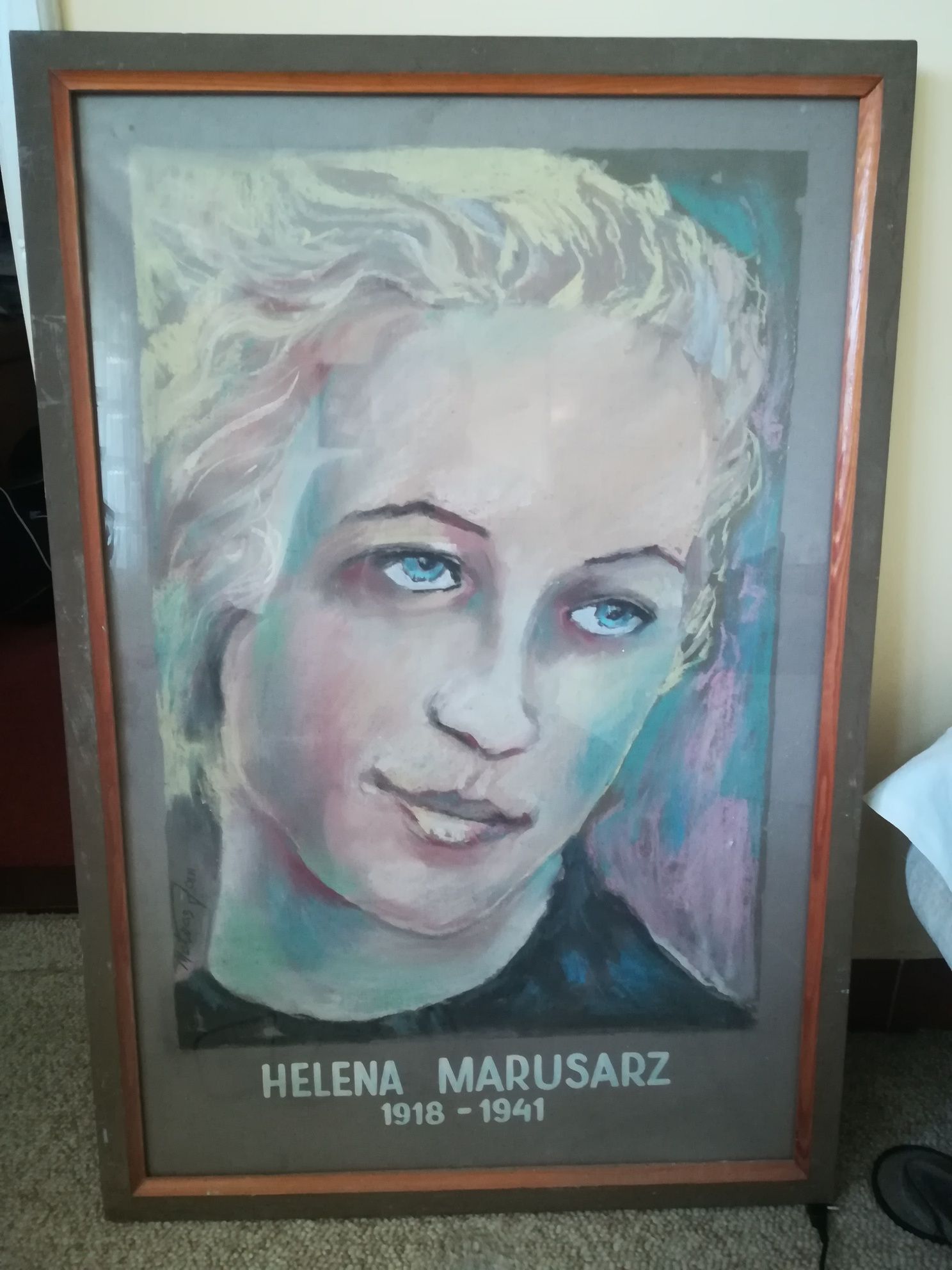 Obraz autorstwa Matras Jan portret Heleny Marusarz