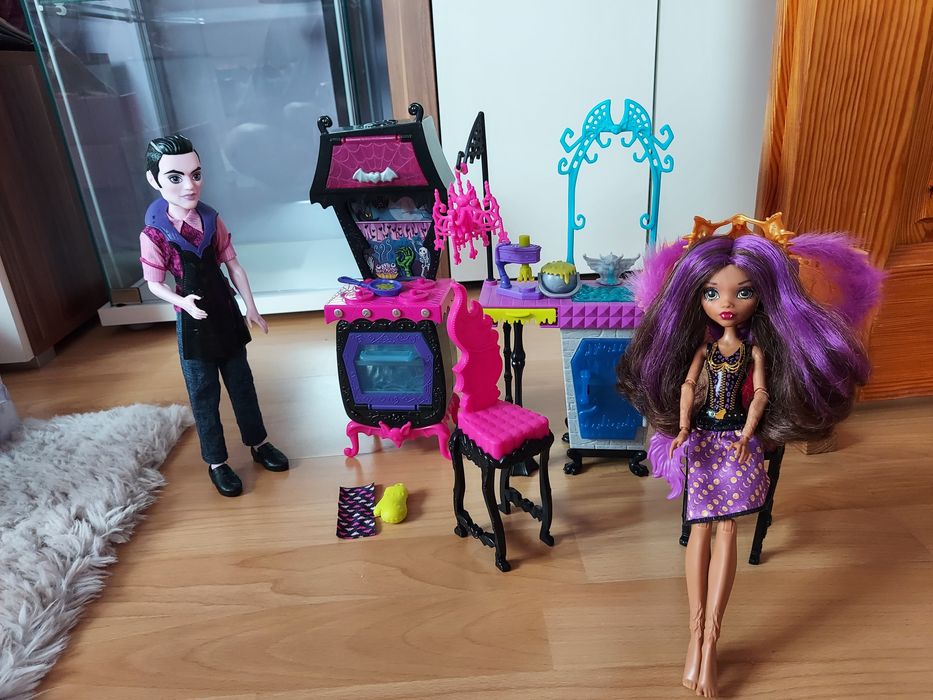 Monster High Clawdeen 2 lalki kuchnia