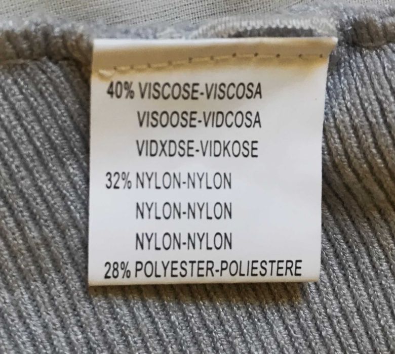 sweter p&m kimono szary napis ćwieki perły kryształki nowy 40/42