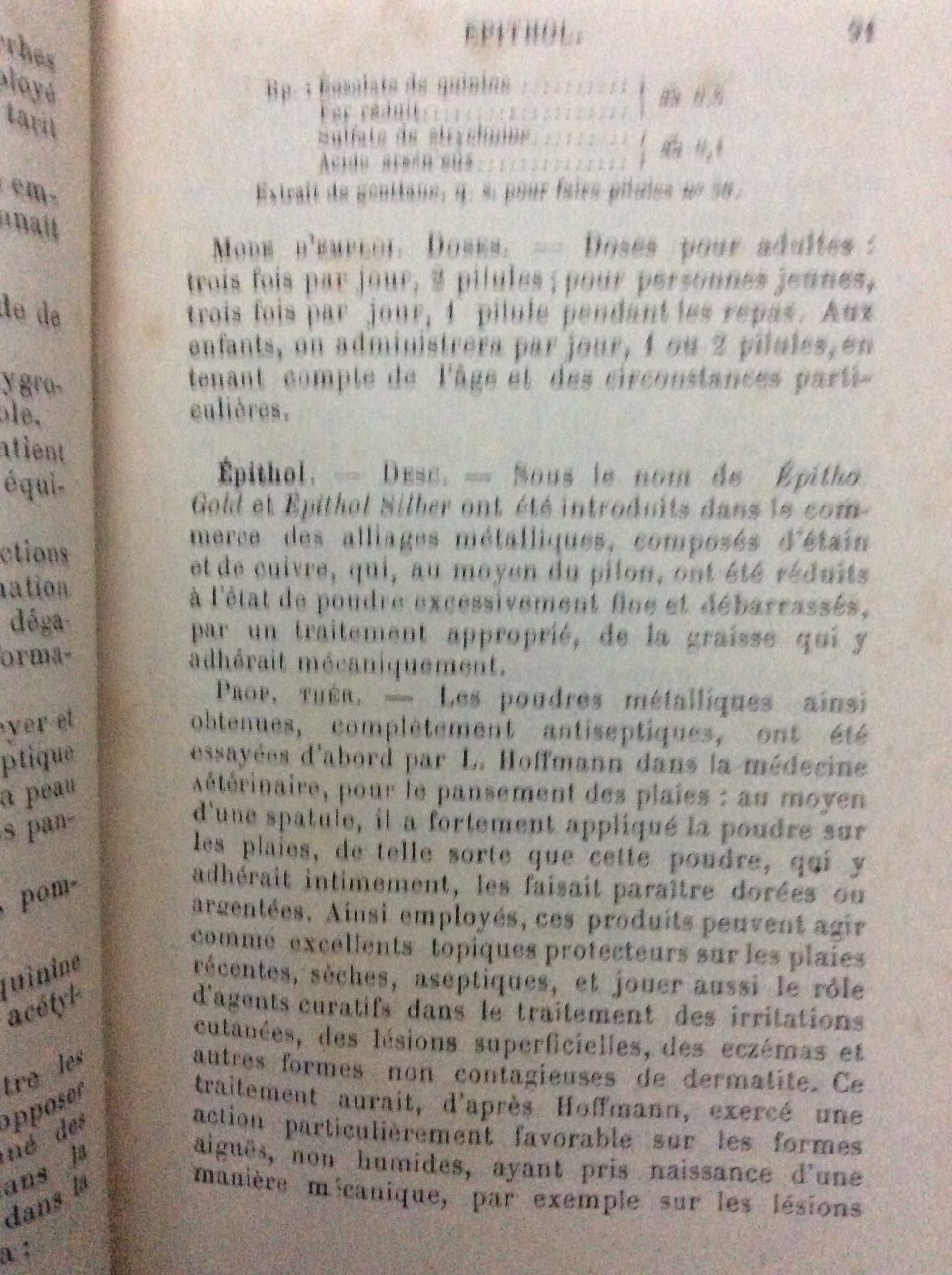 Formulaire des médicaments nouveaux. Por H. Becquillon-Limousin,1904