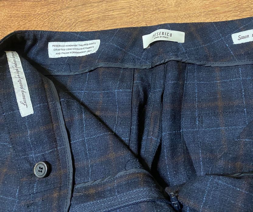 Spodnie casual Peserico kant eleganckie chinosy M garniturowe