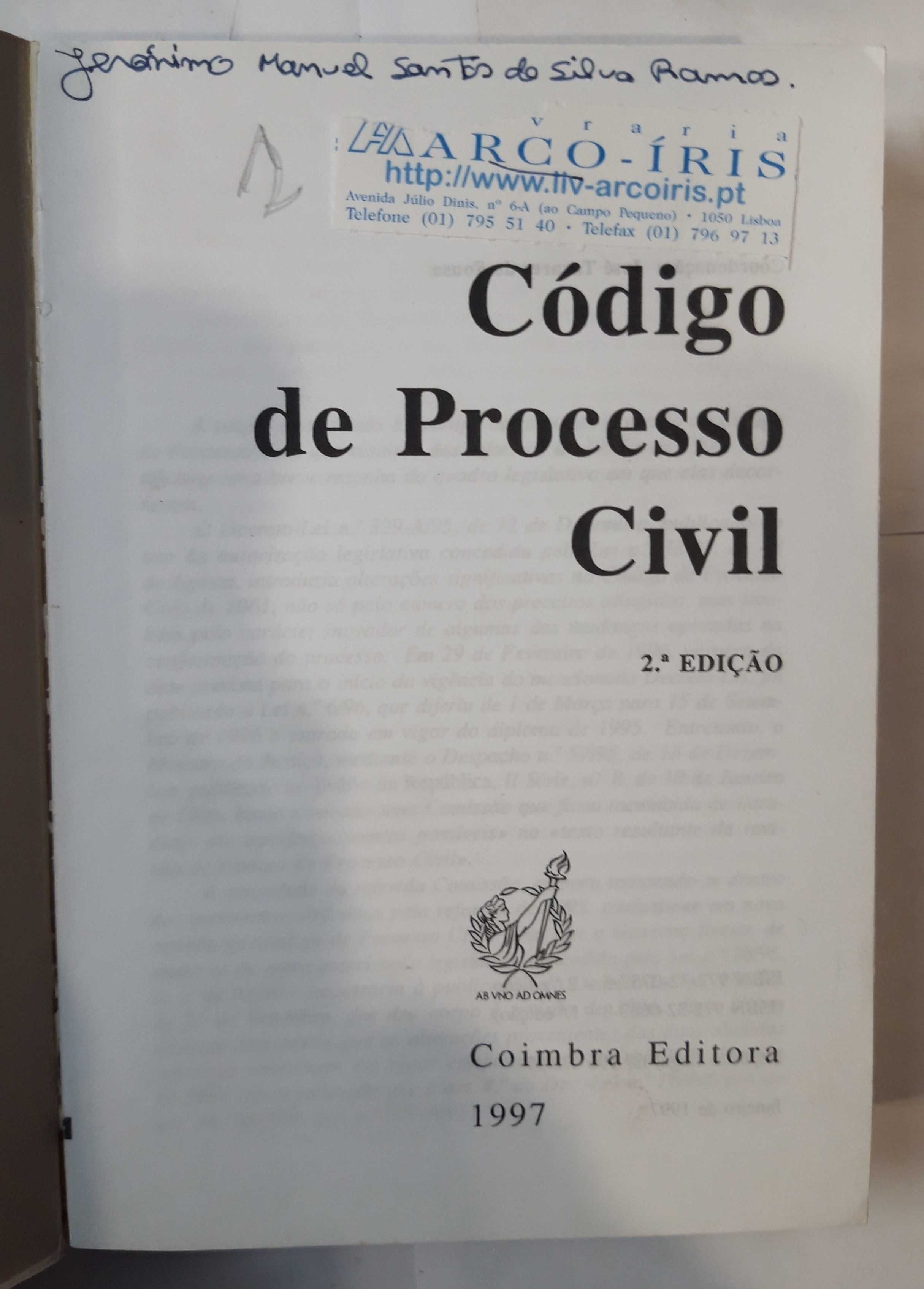 E1 - Livro - José Tavares de Sousa - Código de Processo Civil