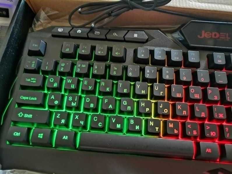 клавиатура геймерская проводная с подсветкой rgb