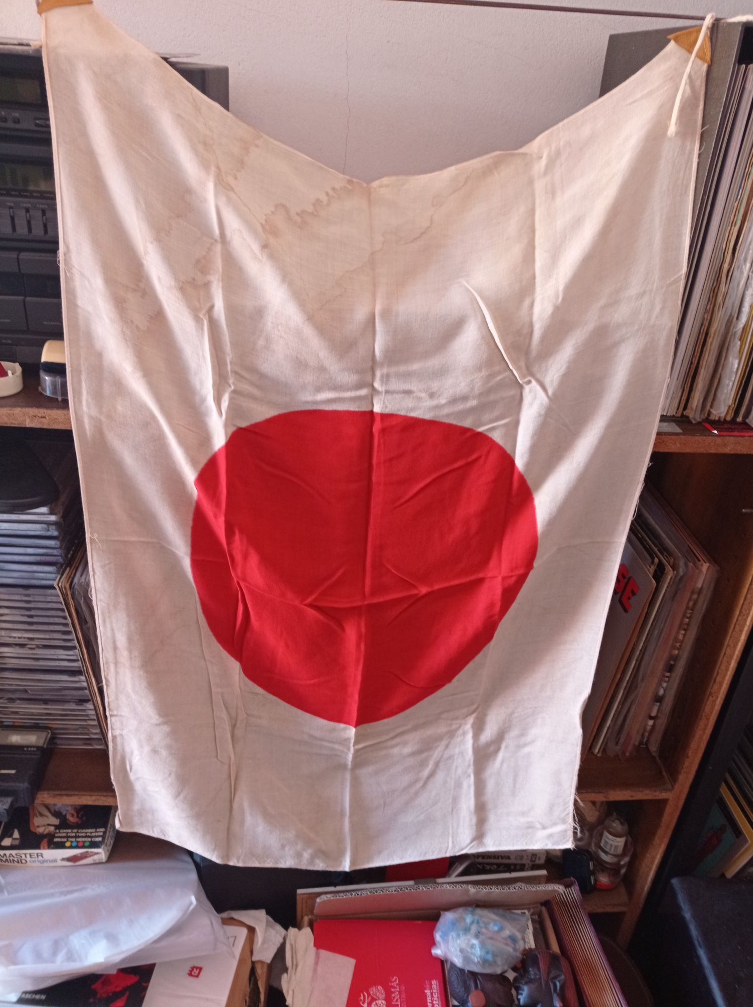 Bandeira japonesa e USA ww2