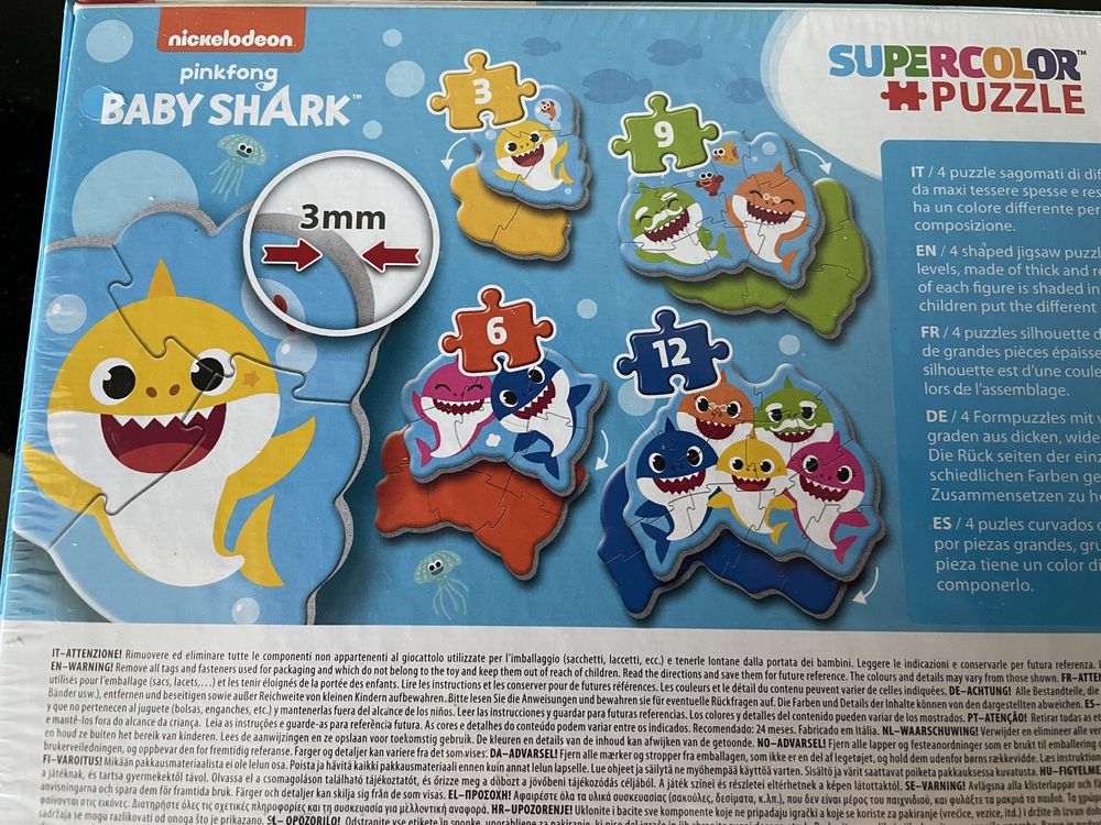 Moje pierwsze puzzle baby shark nowe