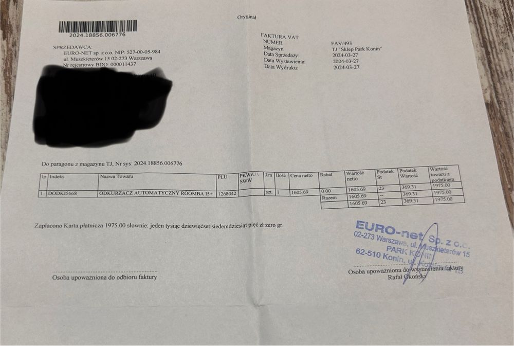 iRobot Roomba i5+, Automatyczny odkurzacz, sam się opróżnia!