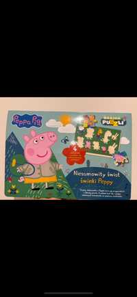 Puzzle książka świnka Peppa szablony do rysowania