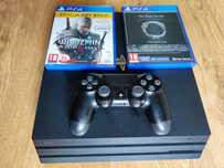Konsola PlayStation 4 PRO 1TB | Pad | 2 Gry | PS4 PRO Kompletny Zestaw