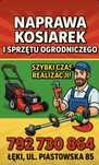 SERWIS | NAPRAWA KOSIAREK i innego sprzętu ogrodniczego