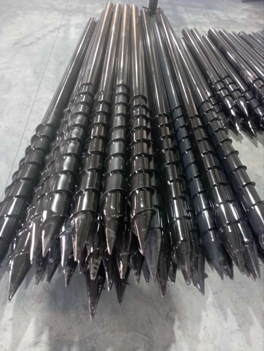 Геошуруп, палі гвинтові, наконечники, фундамент, монтаж