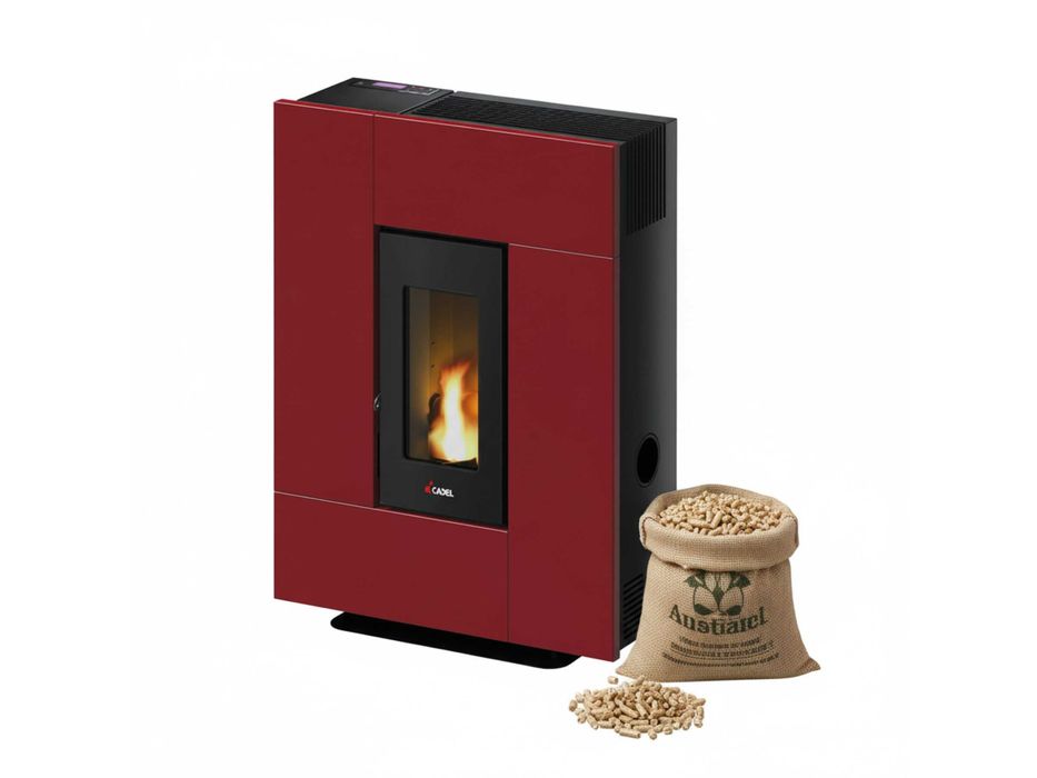 Piec piecyk kominek na pellet Cadel Grace 7kw Powietrzny ECODESING A+