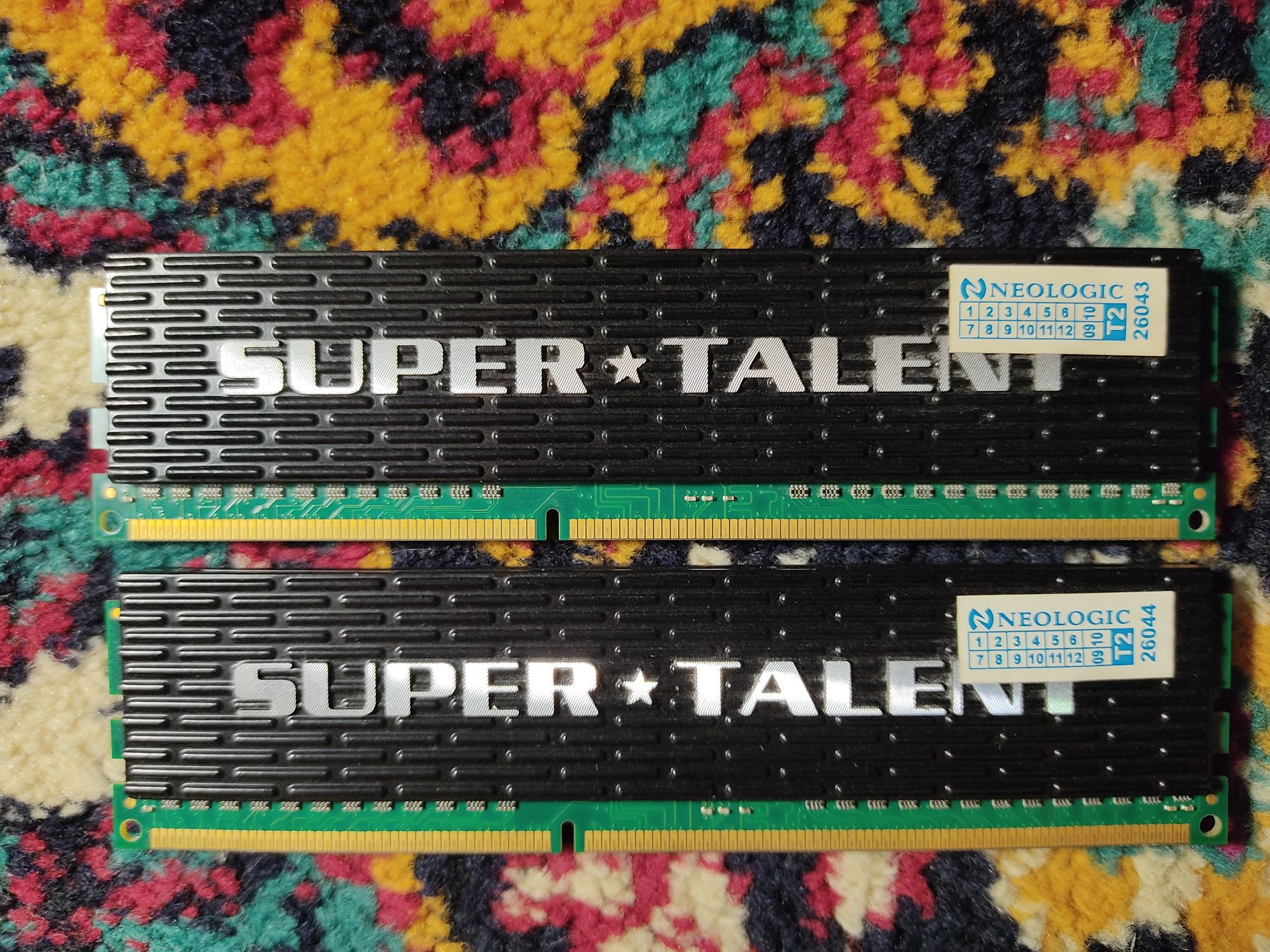 Оперативная память DDR3 SUPER TALENT 2GB (2 плашки)