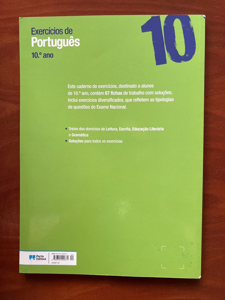 Livro Exercicios de Português 10Ano