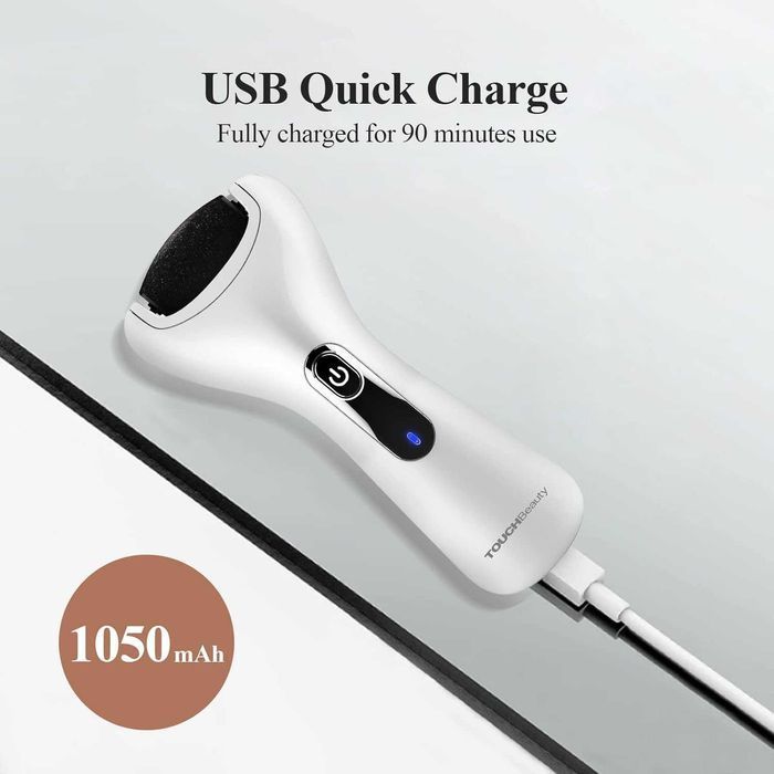 TOUCHBeauty - Pilnik elektryczny do stóp pięt tarka frezarka USB
