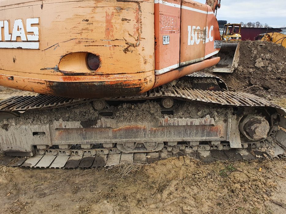 koparka atlas 1504 LC części podwozie ramiona siłownik hydrauliczny