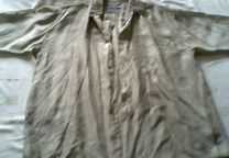 Camisa de Seda Castanha Clara (nova)