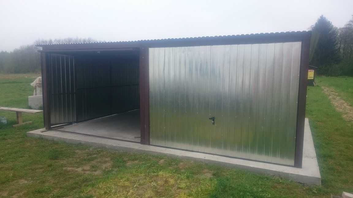 Garaż Blaszany na Budowę 3x5 4x5 6x5 6x6 4x6 -Wzmocniony Trapez Blachy