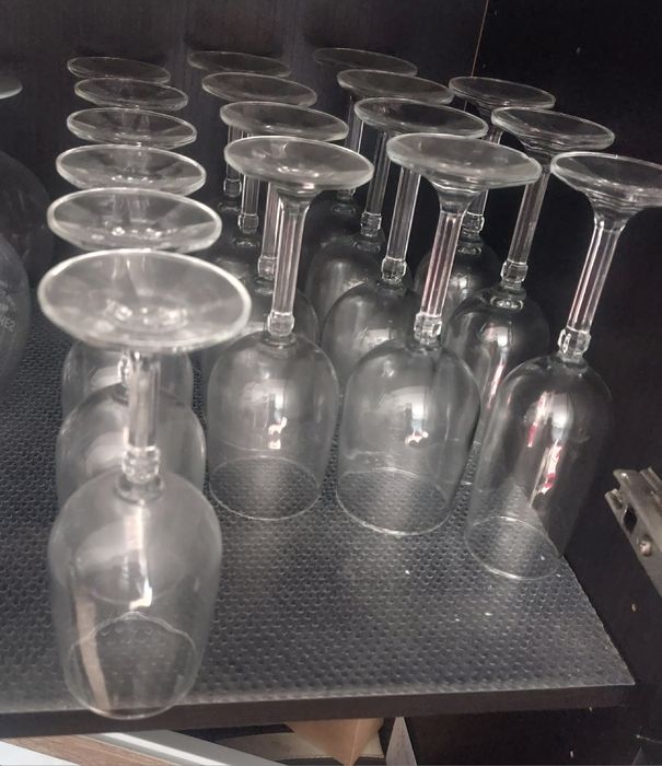 Conjunto de copos de pé alto