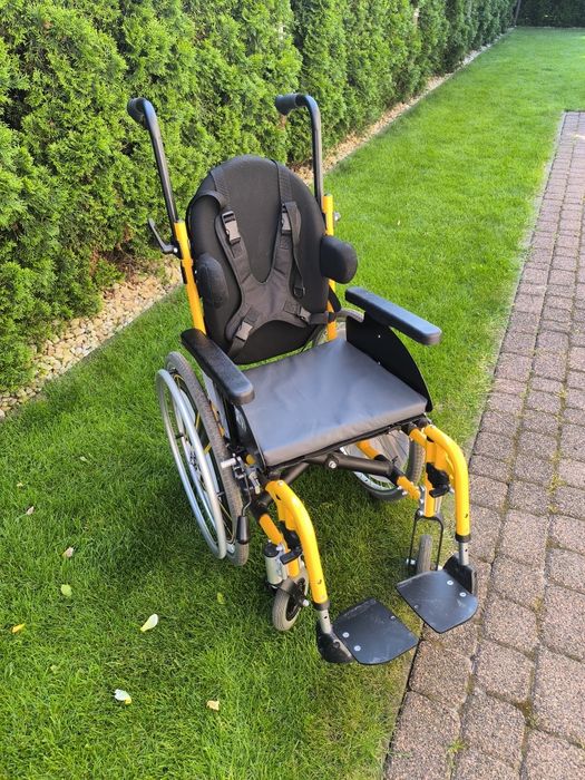 Wózek inwalidzki Dziecięcy Eclips Sztywne Oparcie Peloty Do 60kg