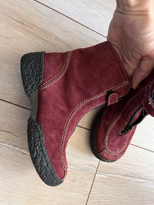 Замшеві зимові чобітки